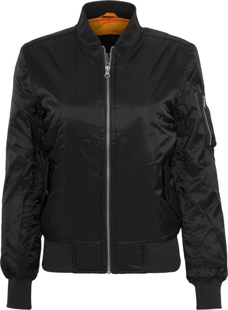 Urban Classics Donna - Giacca BASIC BOMBER nero - M Immagine del prodotto 