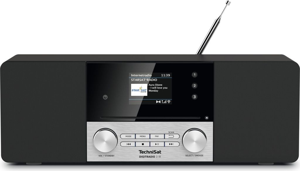 TechniSat DIGITRADIO 3 IR | DAB+/UKW/Internet/CD-Radio mit Produktbild 