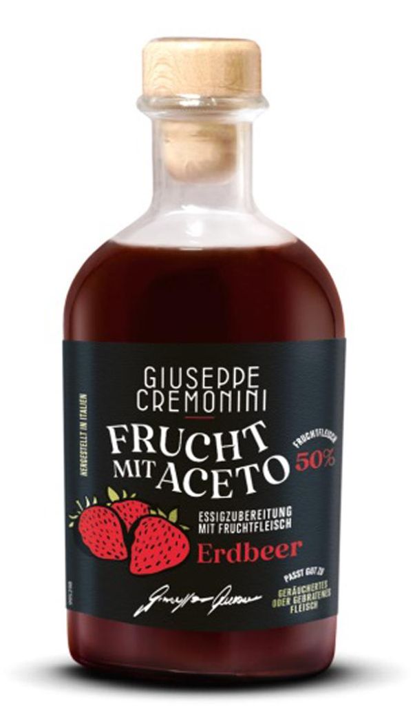 Cremonini Frucht mit Aceto Erdbeere delikate süß saure Produktbild 