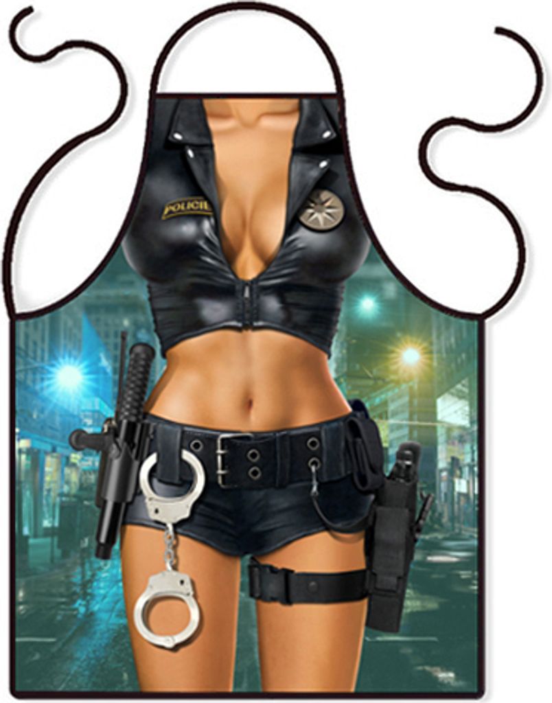 Schürze Polizistin