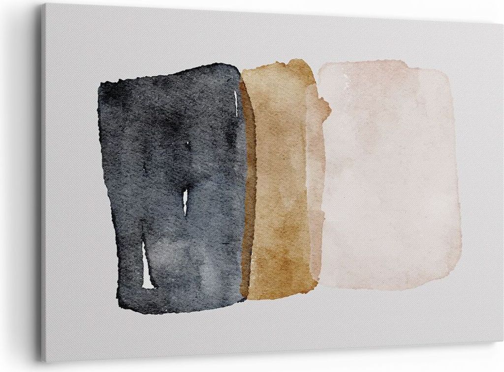 Bild auf Leinwand - Leinwandbild - Einteilig - Abstraktion die Farben Aquarell - 100x70cm - Wand Bild - Wanddeko - Wandbilder - Leinwanddruck - Bil...