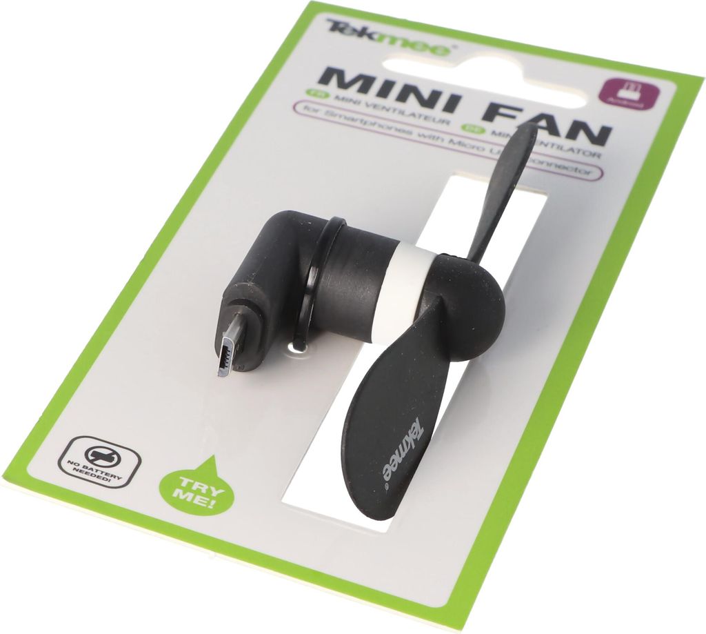 Mini-Ventilator für Smartphones mit Micro USB Anschluss, Produktbild 