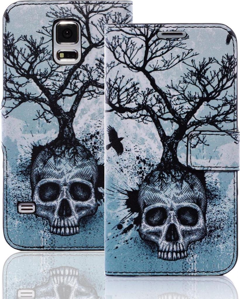Sony Xperia Z (L36H) Bookstyle Skull QBY-009