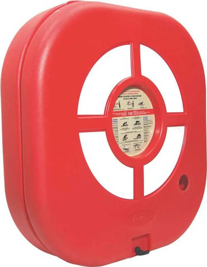 Coffret mural rouge Plastimo pour éviter l'usure de votre bouée de mer