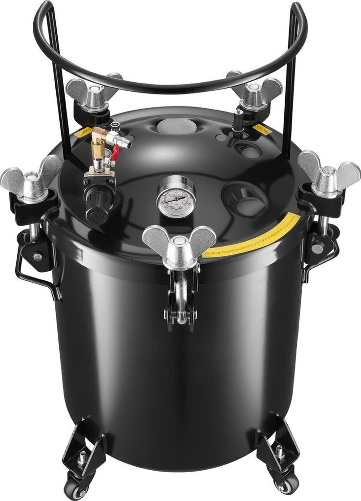Druckbehälter-Farbtank, 40 l Hochleistungs-Stahl-Druckbehälter, Sprühfarben-Druckbehälter mit drei Schnellkupplungen für den Heimgebrauch, DIY...