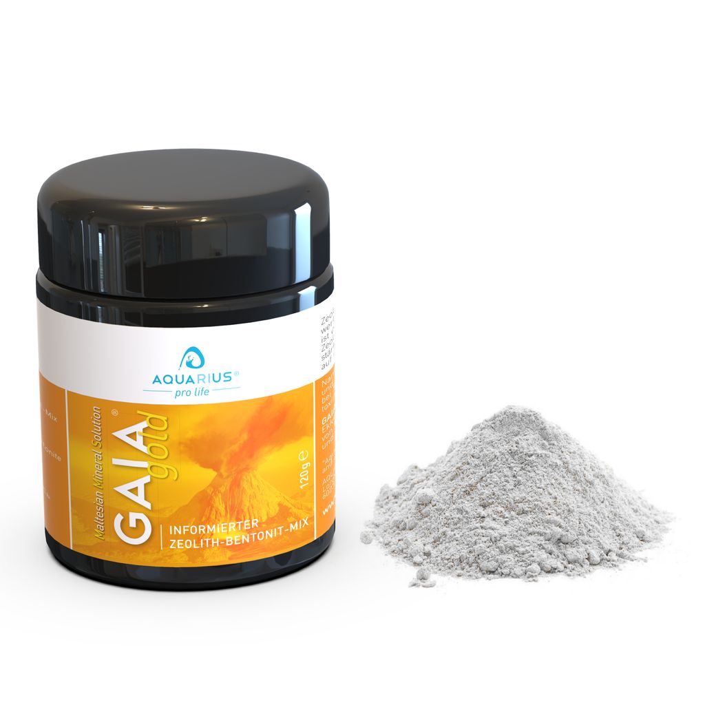 AQUARIUS pro life ® - GAIAgold® Zeolith Bentonit Pulver Mix Produktbild 