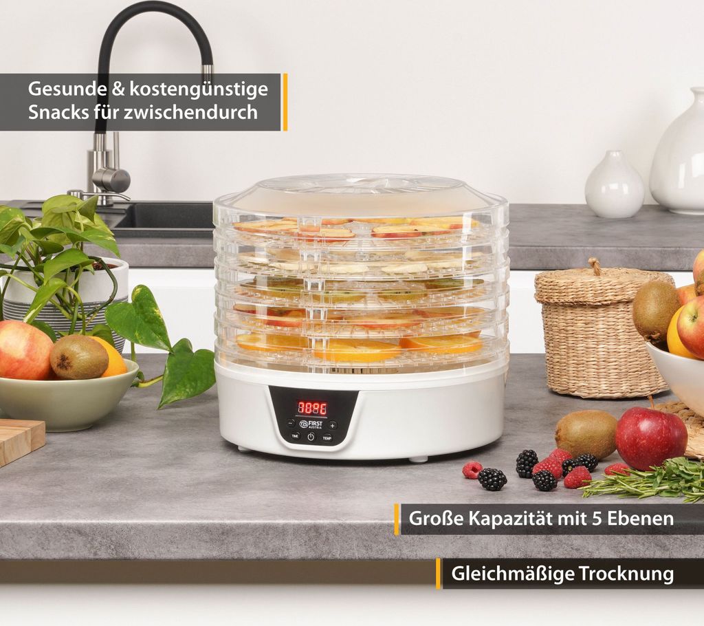 TZS First Austria Dörrgerät, Dörrautomat, mit 24h-Timer und Produktbild 3