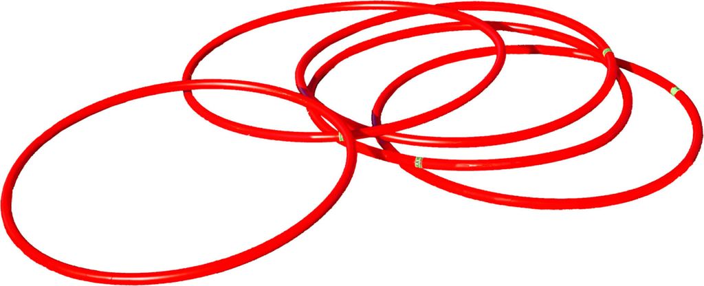 5 okrúhlych koordinačných obručí - 60 cm Obrázok produktu 