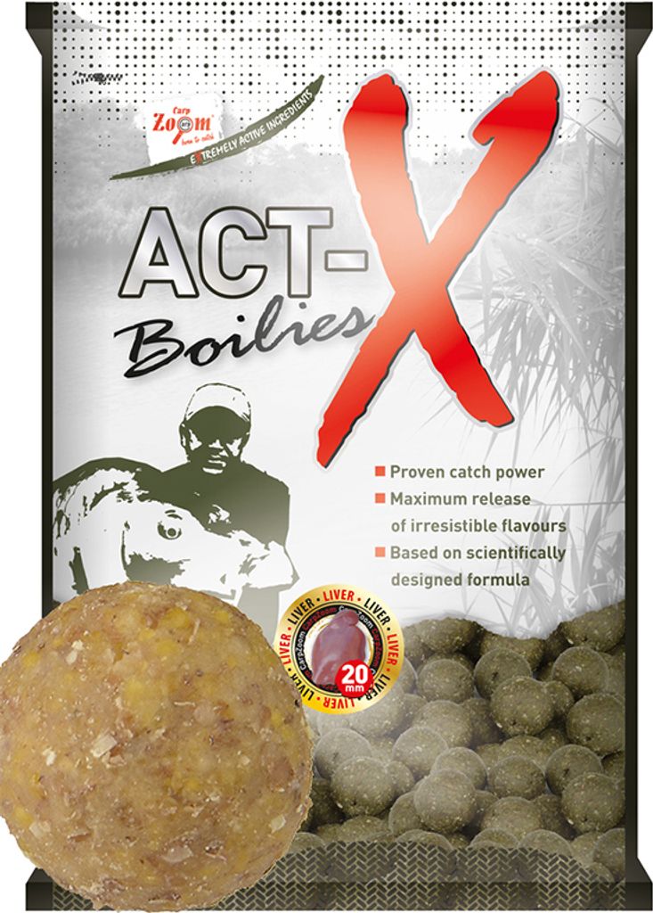 Carpa Zoom boilies Act-X 20mm 800g CZ9509 Immagine del prodotto 