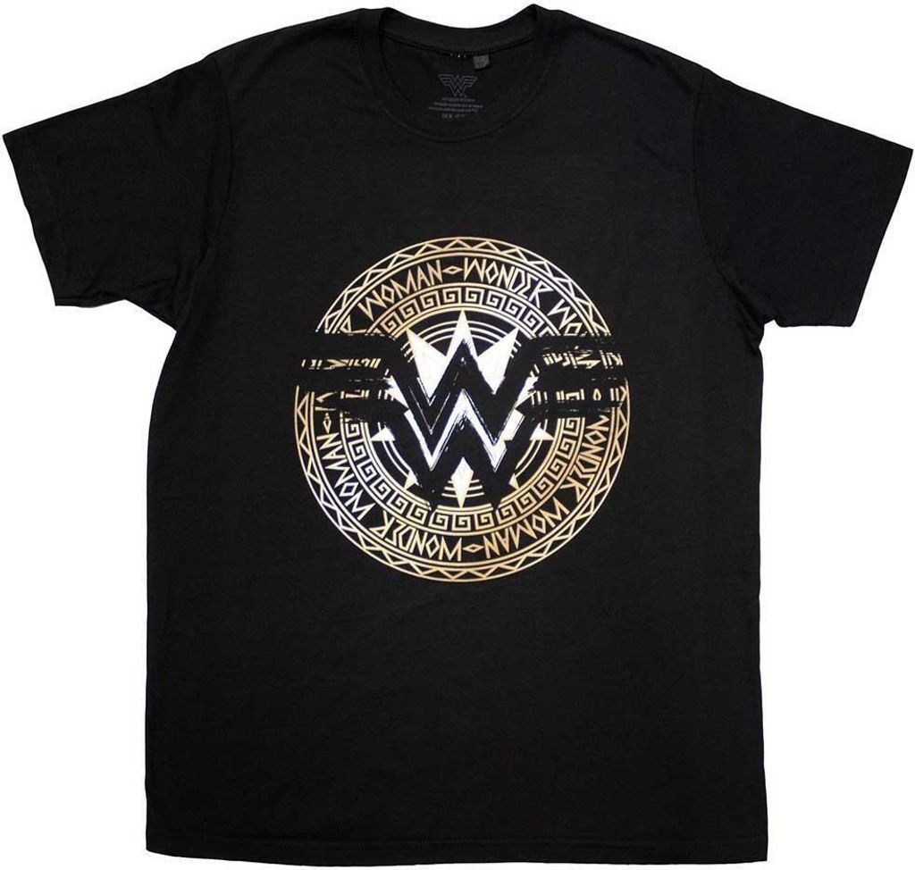 Wonder Woman - T-Shirt für Herren/Damen Uni RO11526 (XXL) (Schwarz)