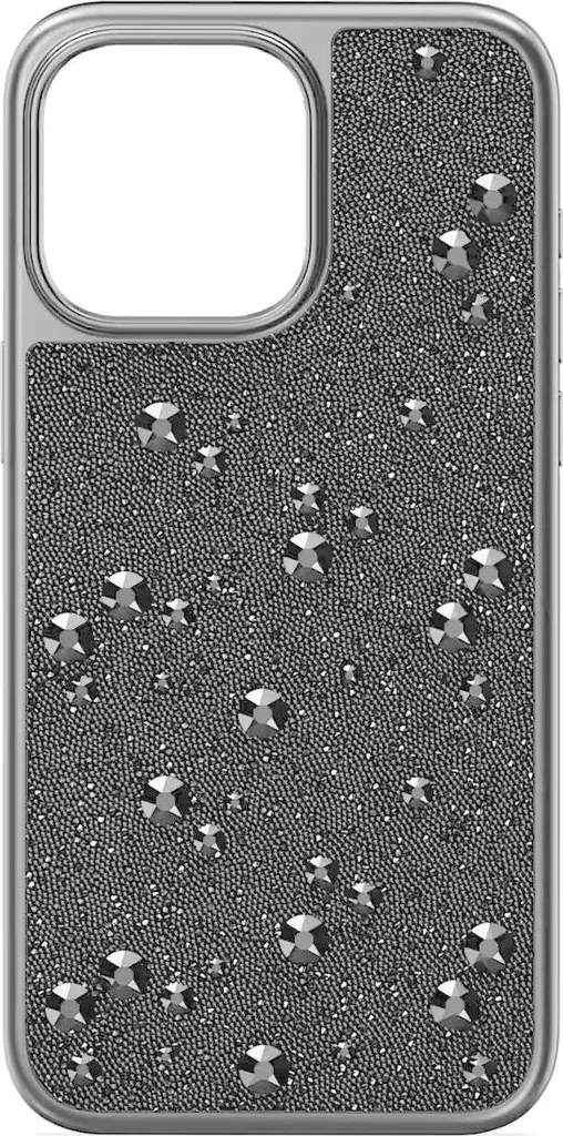 Coque iPhone 15 Pro Max Swarovski High Noire Cristaux Scintillants 5682966