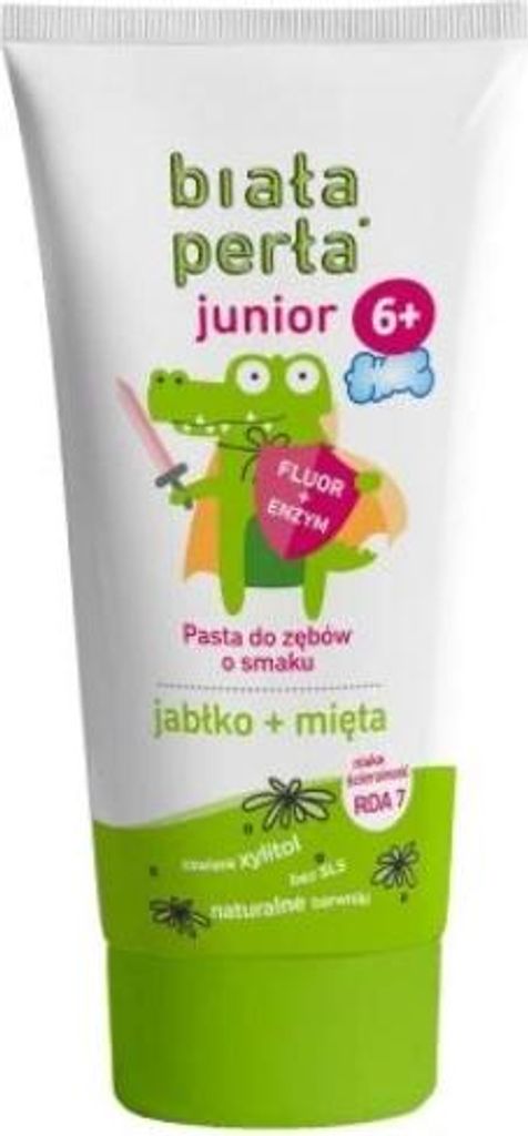 Pasta Do Zębów Dla Dzieci Biała Perła 6+ Jabłko I Mięta 75 Zdjęcie produktu 
