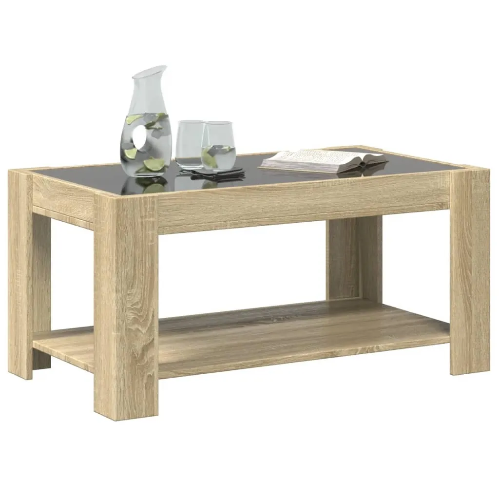 Tavolino da Salotto Rovere Sonoma 80x80x31 cm Legno Multistrato