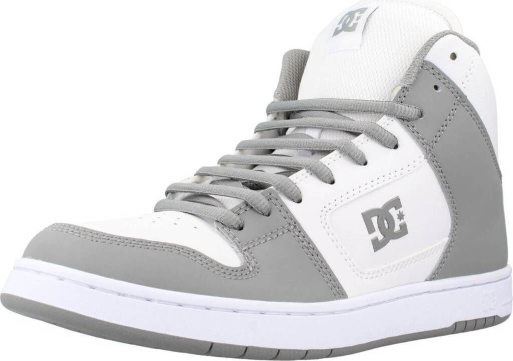 DC Shoes Manteca 4 Hi Herren Schnürung Leder Turnschuhe Weiß Grau – undefined / Weiß grau