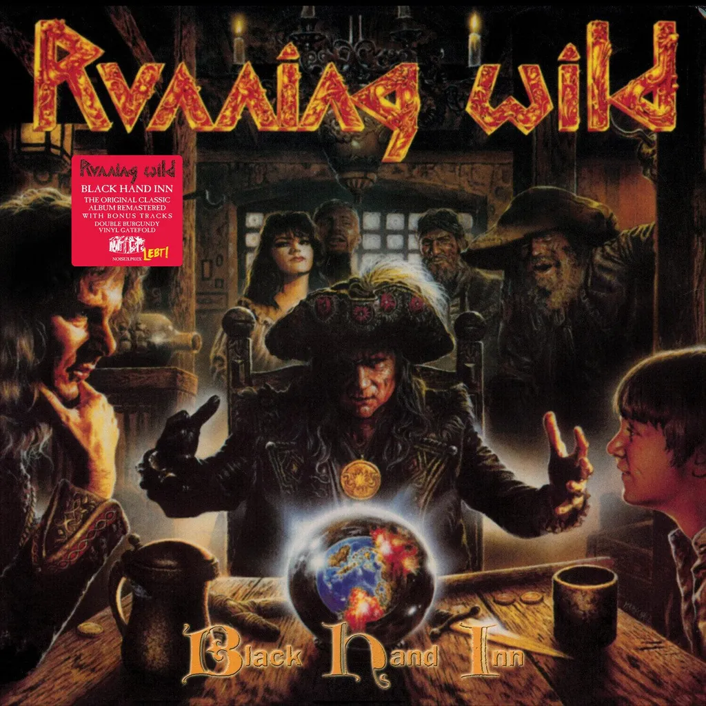 Disque Vinyle Running Wild Black Hand Inn Remasterisé en Coloris Bordeaux