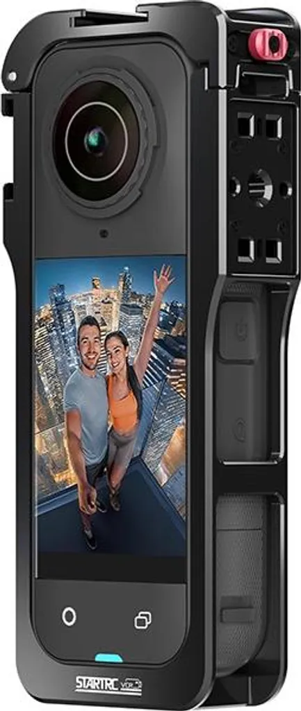 Rig Insta360 X5 Double Griffe et Fixation Rapide en Alliage Noir