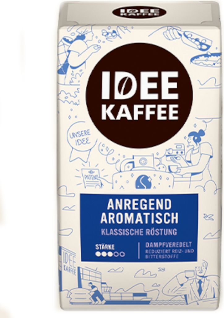 Idee Kaffee ANREGEND AROMATISCH Filterkaffee, 500g gemahlen