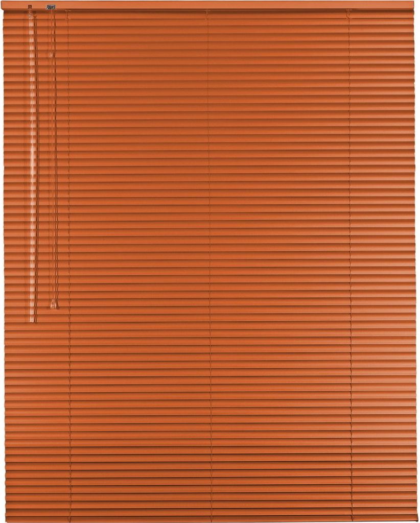 Alu Jalousie Aluminiumjalousie 230 x 100 cm terracotta Rollo Jalousette Bedienseite links