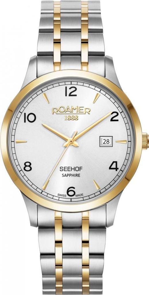 Die Herrenuhr ROAMER 509833 47 14 20 in gold ist ein Produktbild 