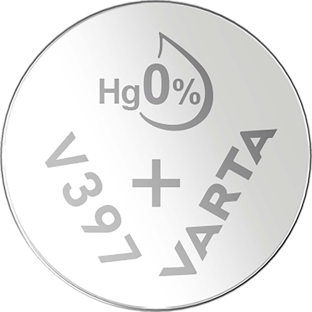 Varta knoopcel batterij, zilveroxide, V397/SR59, 1,55 V Productafbeelding 