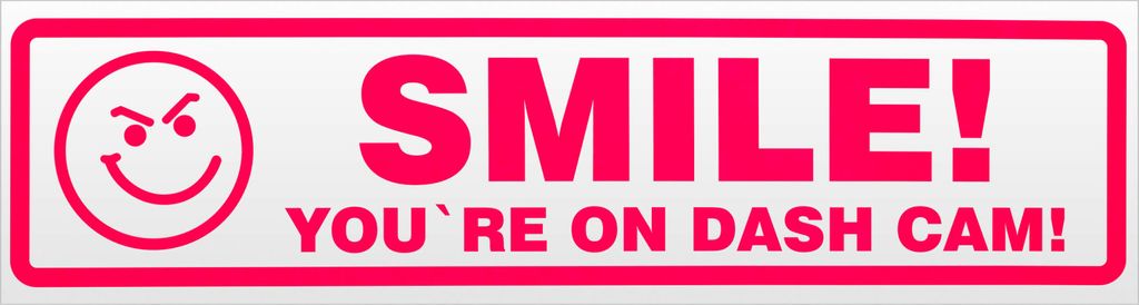 Kiwistar Dashcam on Board Warning Magnetschild Schild magnetisch - 45cm Neonpink - Magnetfolie für Auto PKW Kfz