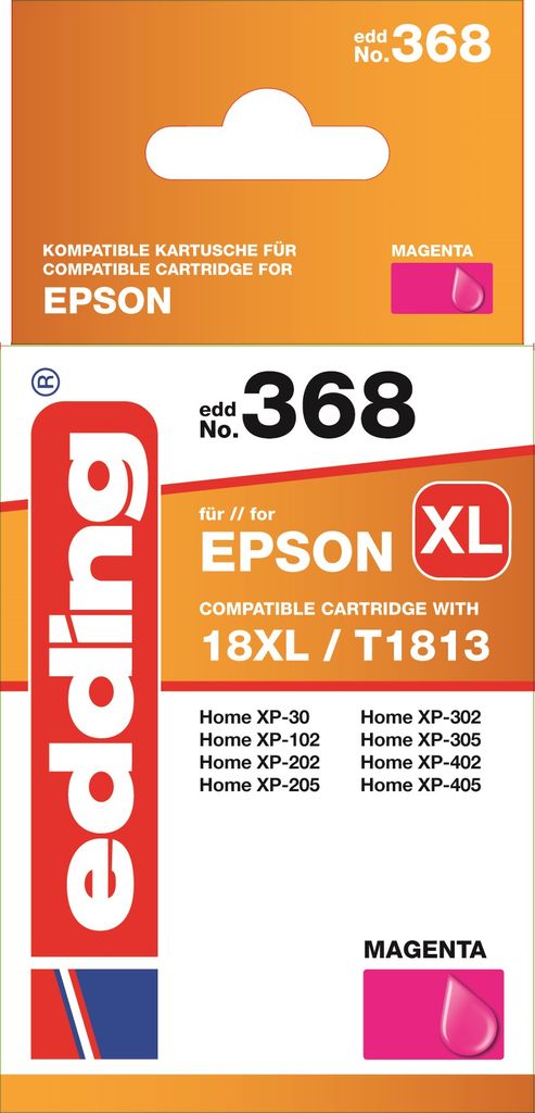 edding Tintenpatrone EDD-368 magenta Epson T1813