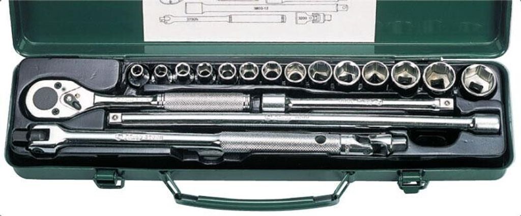 HANS Steckschlüsselsatz Knarenkasten 3619M