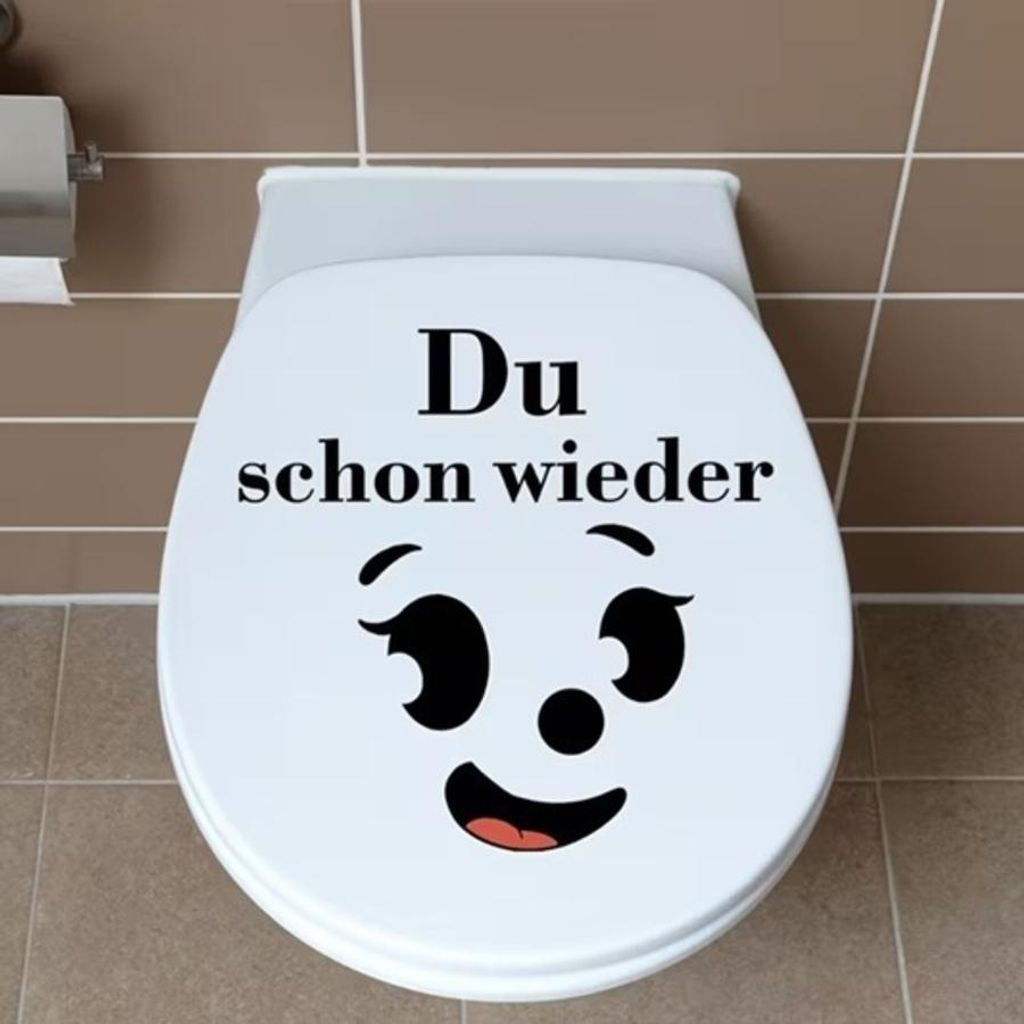 GKA WC-Deckel Aufkleber Toilettendeckel Tattoo Produktbild 