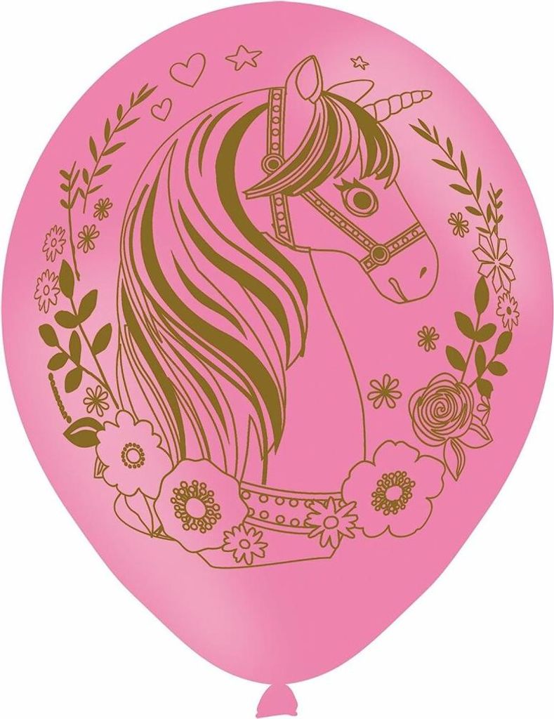 Amscan Magical Unicorn Balloons Set, Multicolor