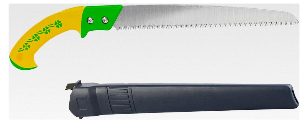 Gartenwerkzeug: 2er-Set Handsägen mit Grobzahnung und Holster, 30 cm Sägeblatt