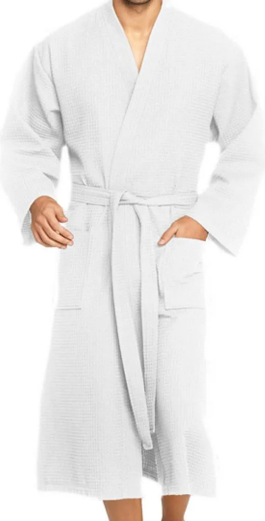 Vossen Wellington | Accappatoio da donna in piqué Wellington / Lavabile fino a 60 °C - Colore: Bianco - Taglia: M