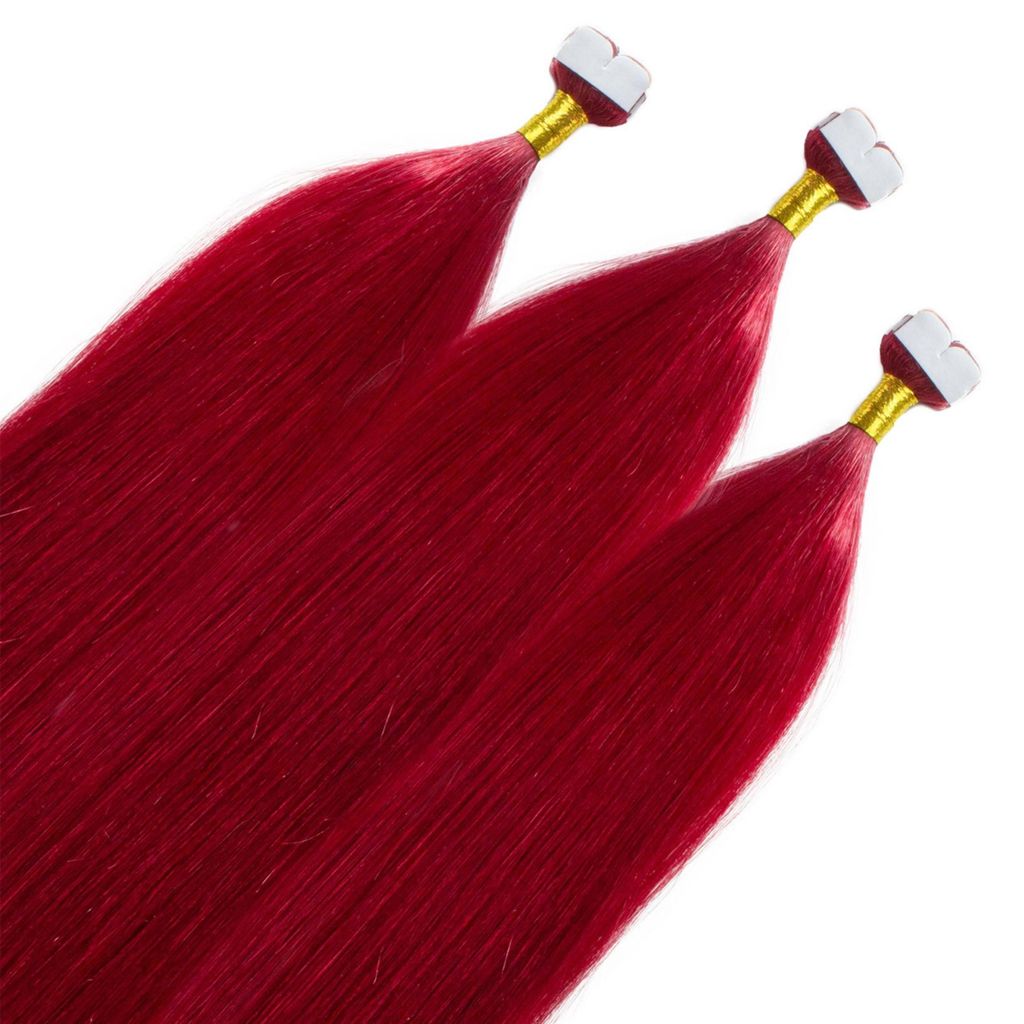 Mini Tape Extensions Premium capelli veri #0/44 Rosso Immagine del prodotto 