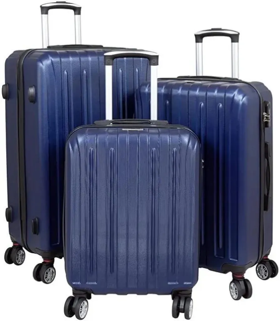 Valises Art-land Bleu pour vacances et déplacements : set de voyage complet