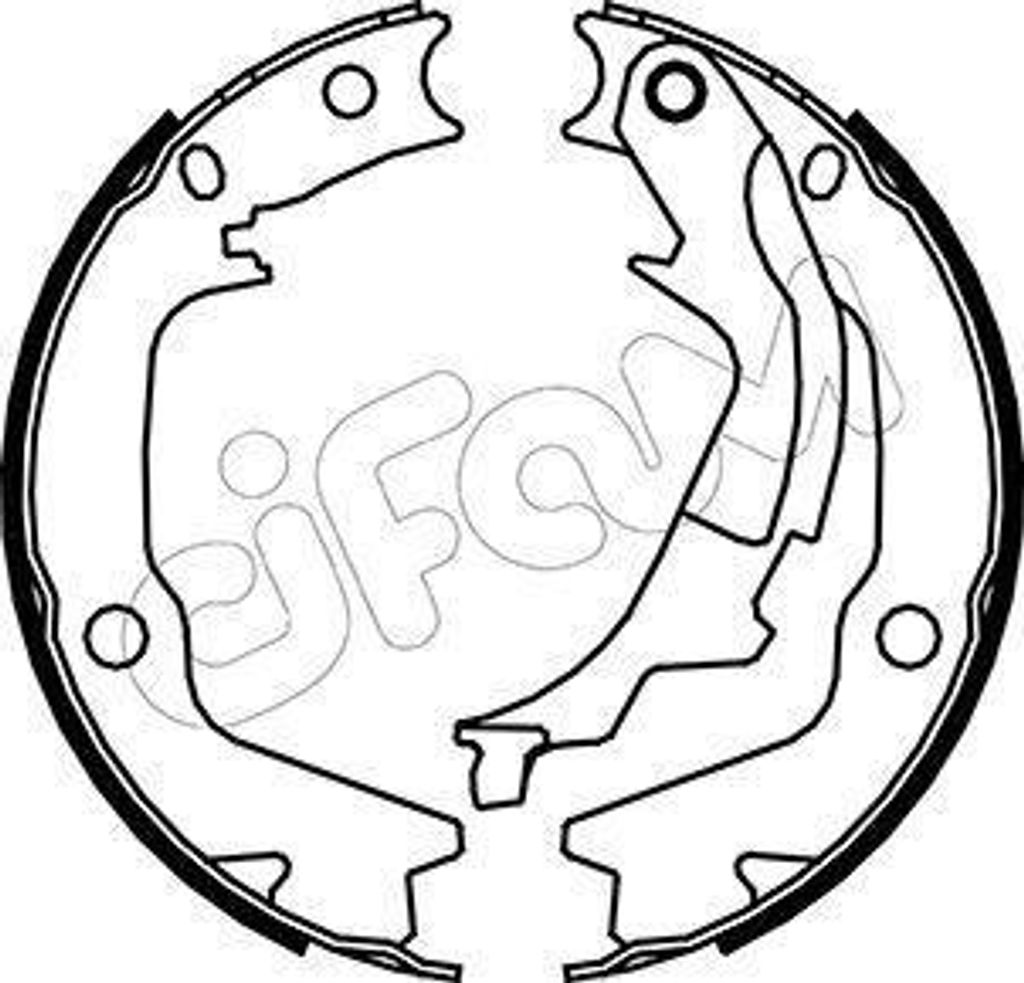 CIFAM 153-186 Handbremsbeläge für HYUNDAI i10 (PA) Handbremse 170,0mm