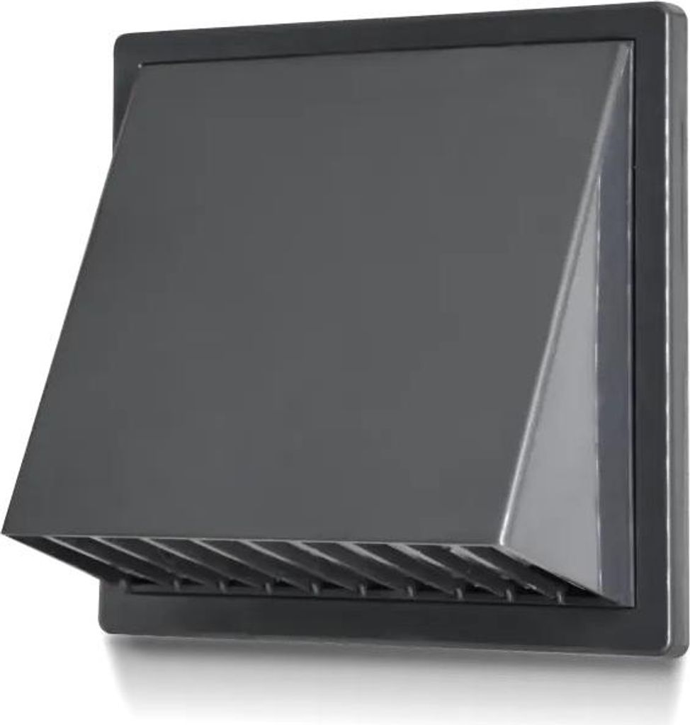 Lüftungsgitter/-auslass mit Haube 170*170, FI 80-150, Graphit - RX 02-371GR