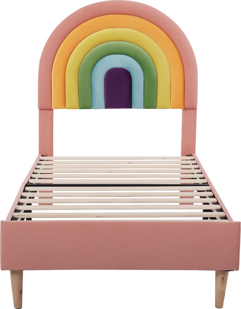 Flieks Jugendbett 90x200cm Polsterbett mit Lattenrost, Produktbild 