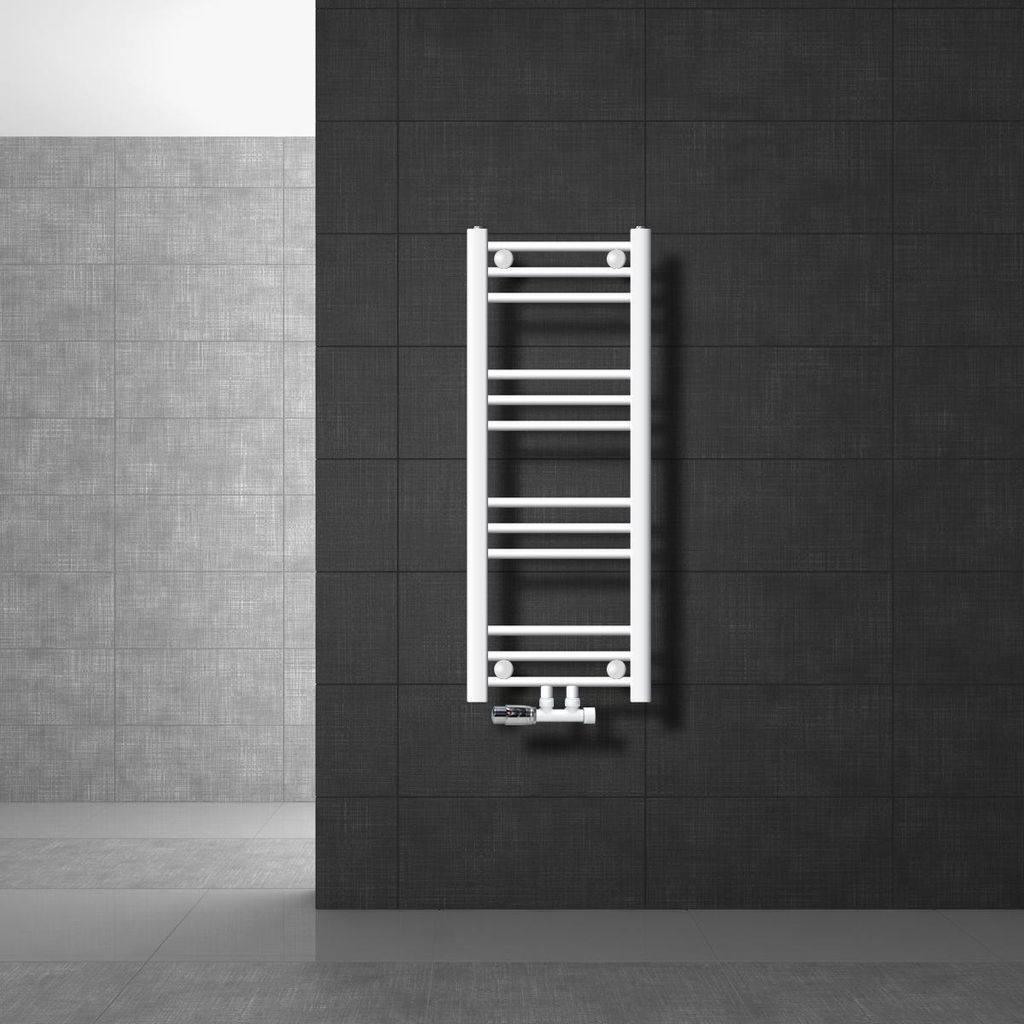 LuxeBath Badheizkörper Mittelanschluss 300 x 800 mm Weiß Produktbild 