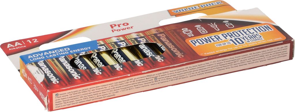Panasonic AA Mignon Pro Power 1,5 V, blister da 12 batterie Immagine del prodotto 
