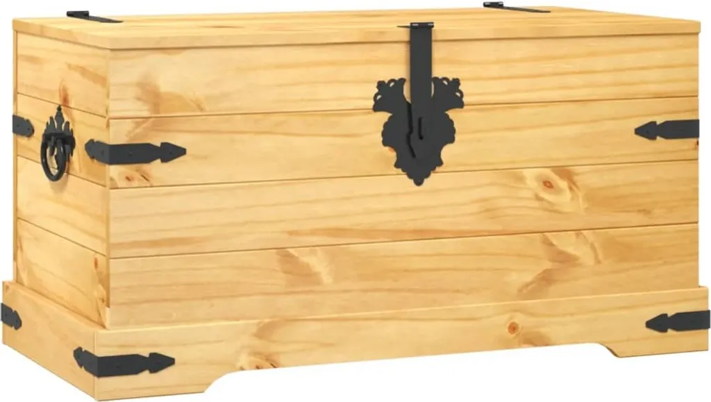 vidaXL Coffre style mexicain en bois de pin massif Corona 91x49x47 cm