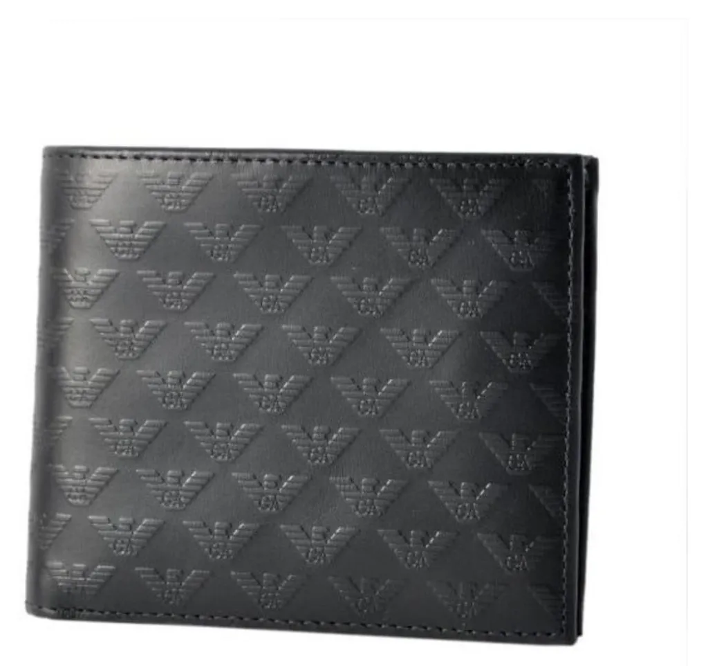 Portefeuille fin Armani YEM122YC043 pour éviter les poches bombées