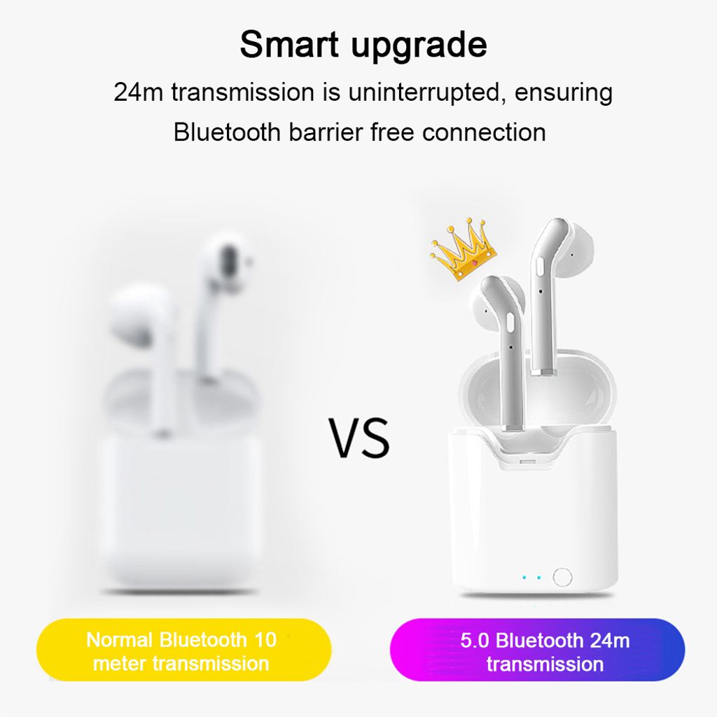 Music Sound Showy TWS Bluetooth-Ohrhörer – Mit 15h Spielzeit, Ladeetui, Touch-Bedienung, Design 'Smile Fantasy', Bunt & Stylisch