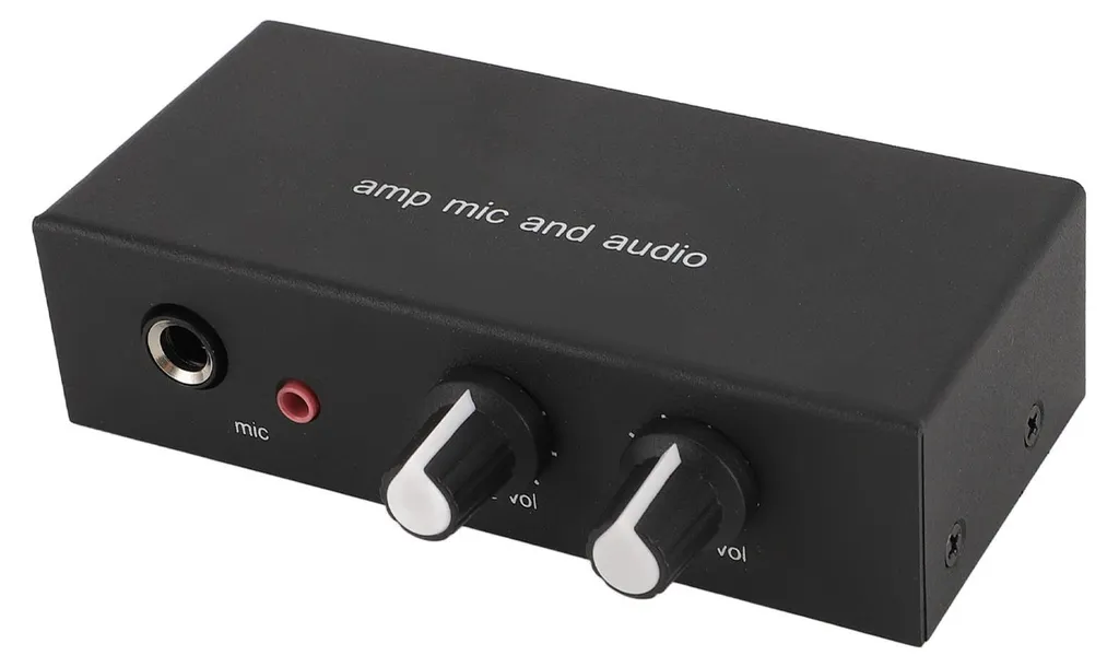 Préamplificateur Stéréo 3 Sorties en Aluminium pour Micro Dynamique