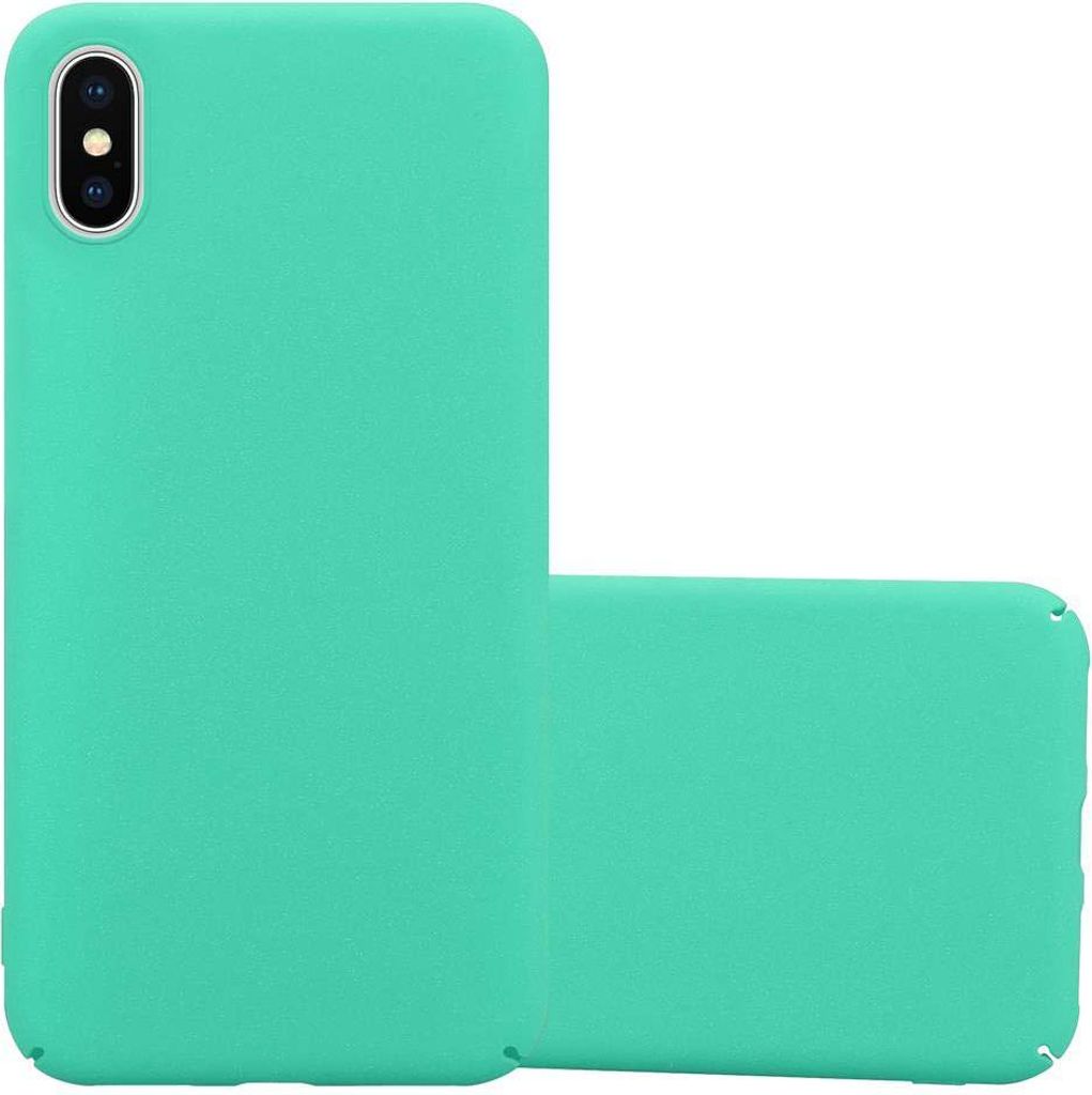 Cadorabo Schutzhülle für Apple iPhone X / XS Hülle in Grün Etui Hard Case Handyhülle Cover
