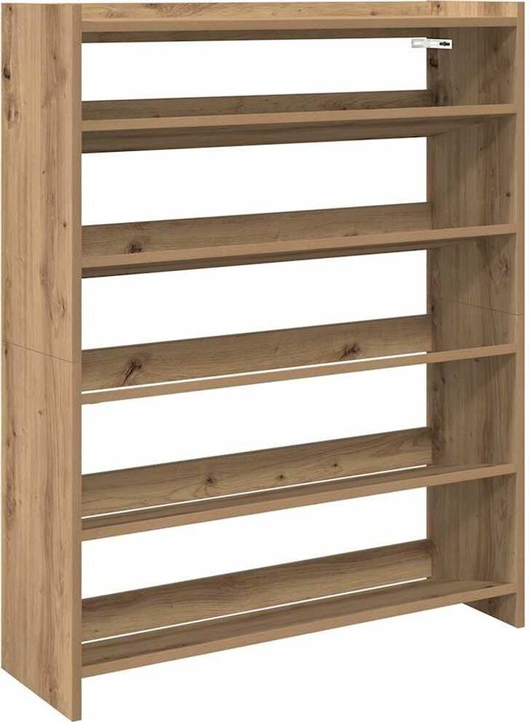vidaXL Schuhregal Artisan-Eiche 80x25x100 cm Holzwerkstoff