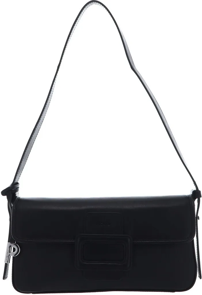 PICARD Paola Borsa a Tracolla Nera | Resistente Pelle di Mucca