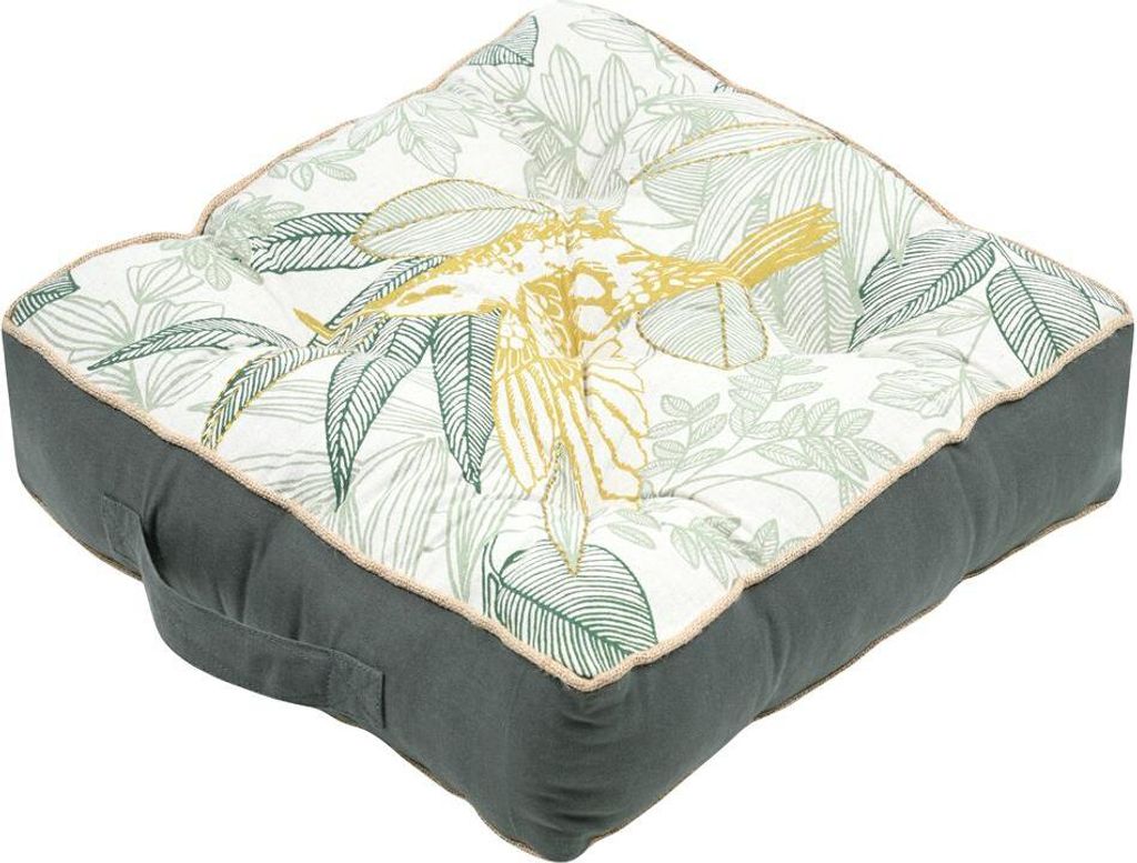 Sedací polštář na zem BOTANYS hnědá 45x45x10 cm France Obrázek produktu 