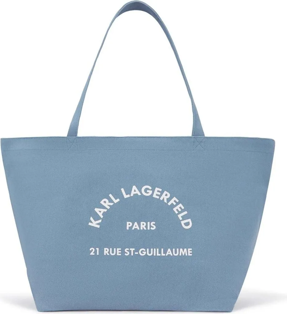 Sac Shopper Karl Lagerfeld Bleu en Toile RSG - Finition Premium Canvas