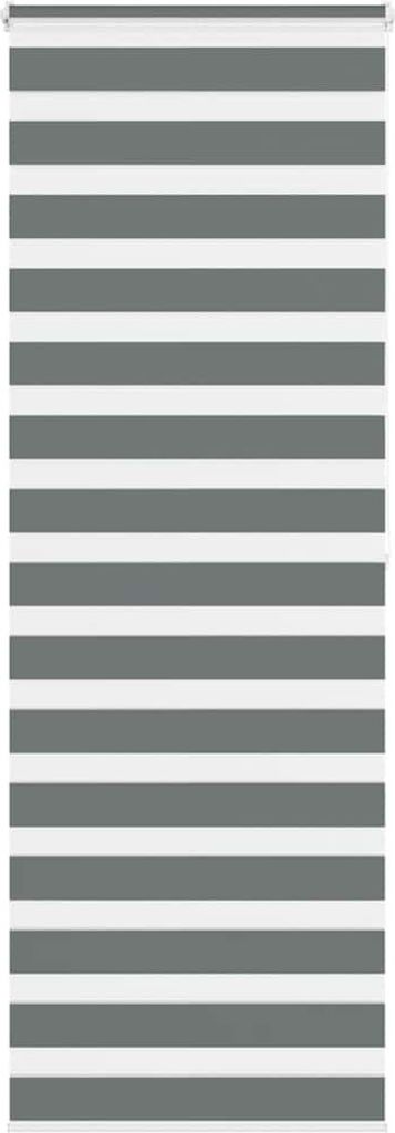 Maison Exclusive - Doppelrollo Dunkelgrau 75x200 cm Stoffbreite 70,9 cm Polyester