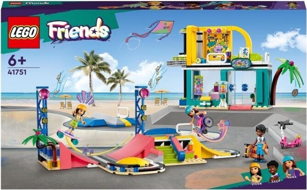 LEGO 41751 Friends Skatepark, Skateboard-Spielzeug für Produktbild 