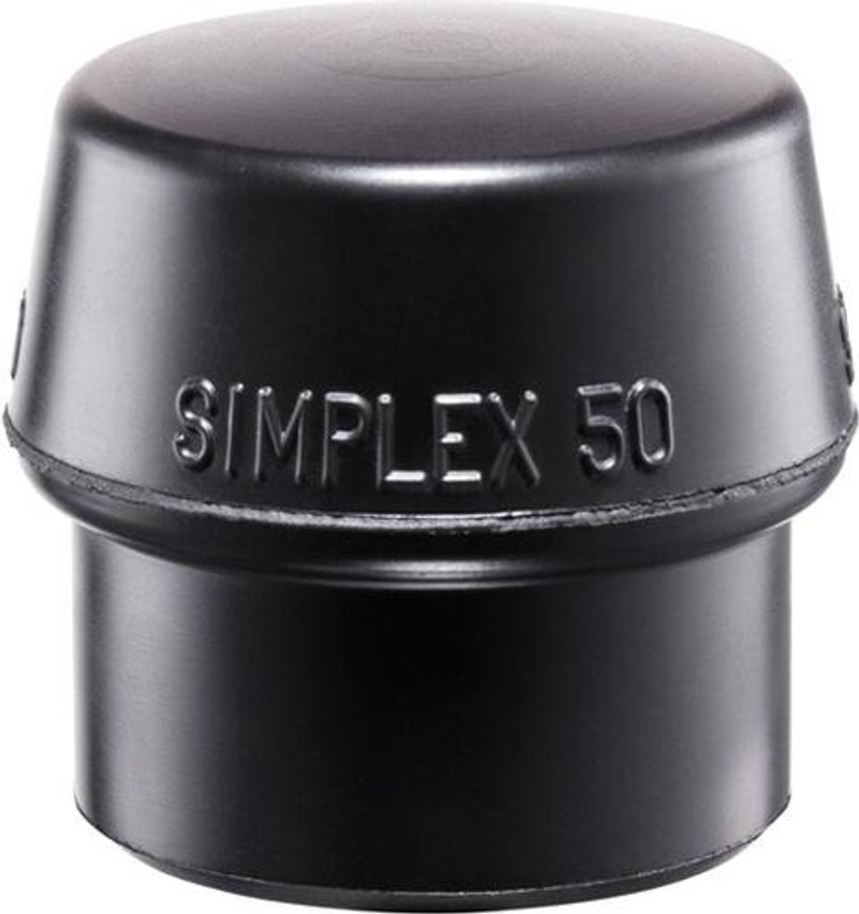 Schlageinsatz für SIMPLEX-Schonhammer, Ø 50 mm, schwarz Gummikomposition
